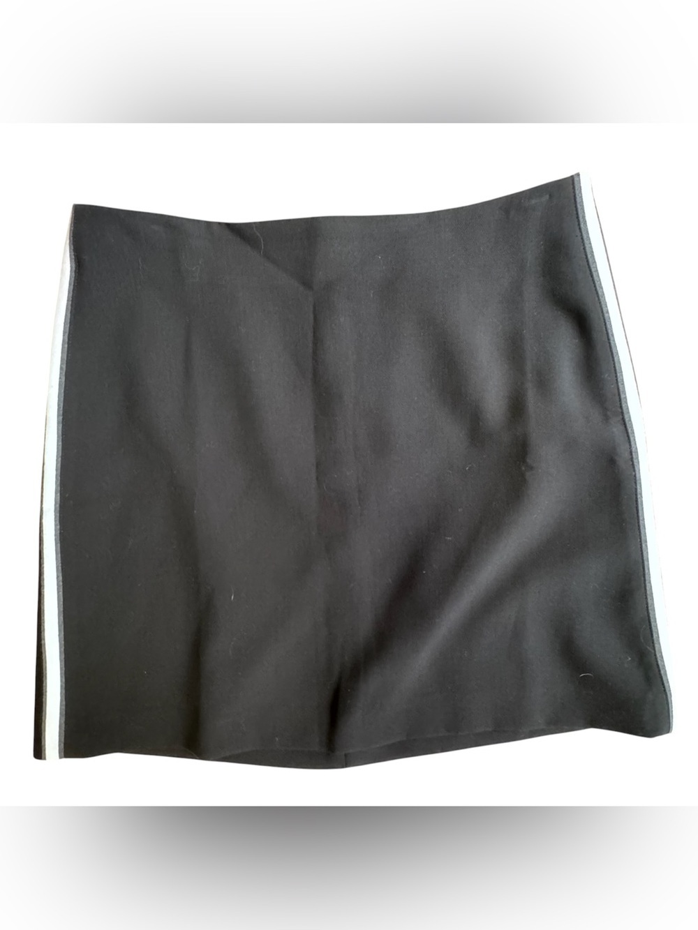 NWT Banana Republic Black Side Stripe Pencil Mini Skirt Size 10